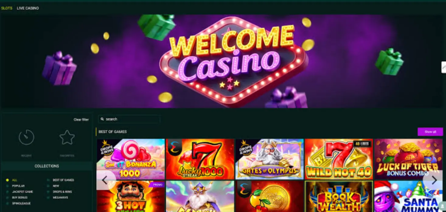 Spinbetter Casino Screen